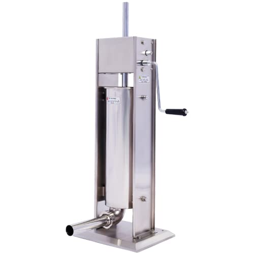 Stainless Steel Vertical Sausage Stuffer 15LB C1571