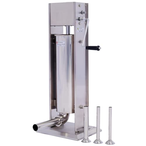 Stainless Steel Vertical Sausage Stuffer 15LB C1571