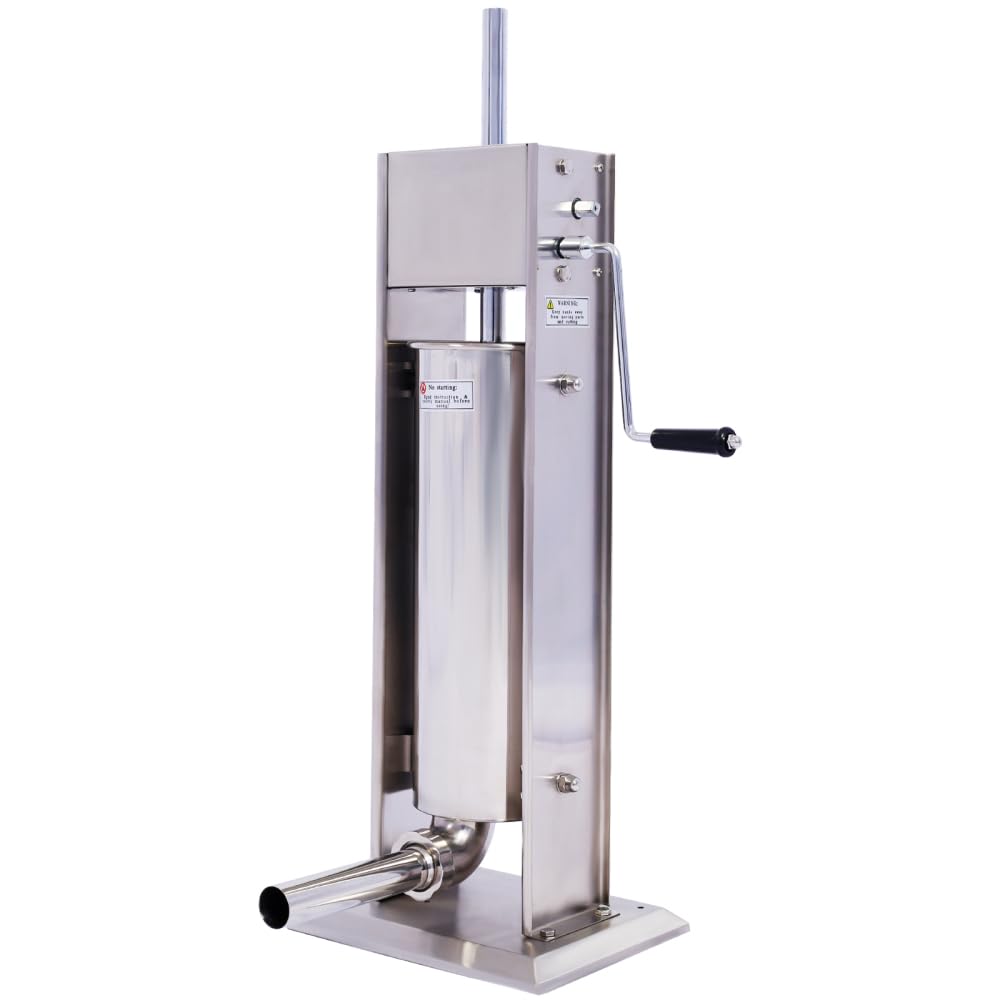 Stainless Steel Vertical Sausage Stuffer with 4 Stuffing Tubes R786704