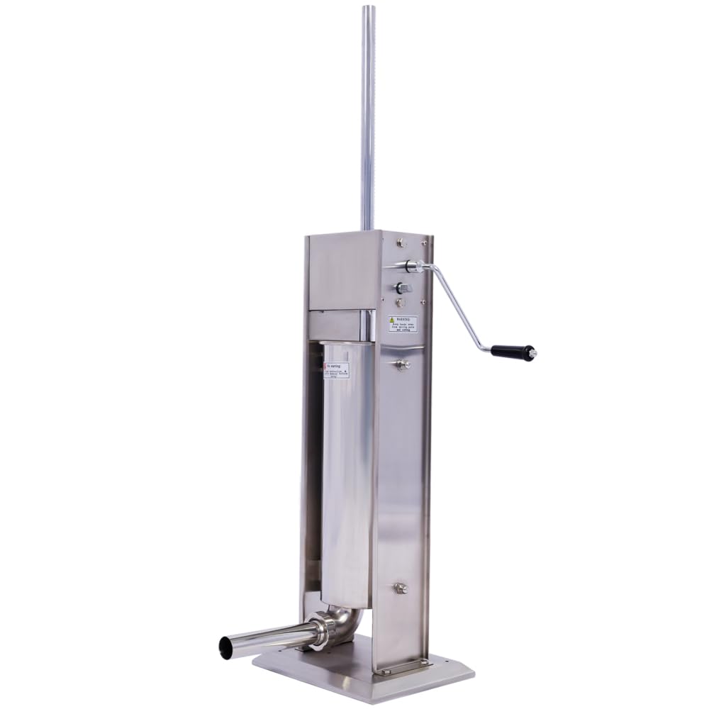 Stainless Steel Vertical Sausage Stuffer with 4 Stuffing Tubes R786704