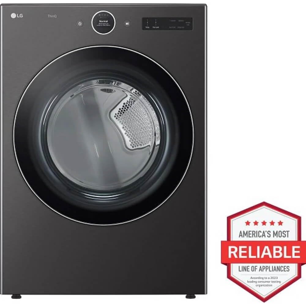 7.4 cu. ft. Vented Stackable Electric Dryer in Black Steel Y40448