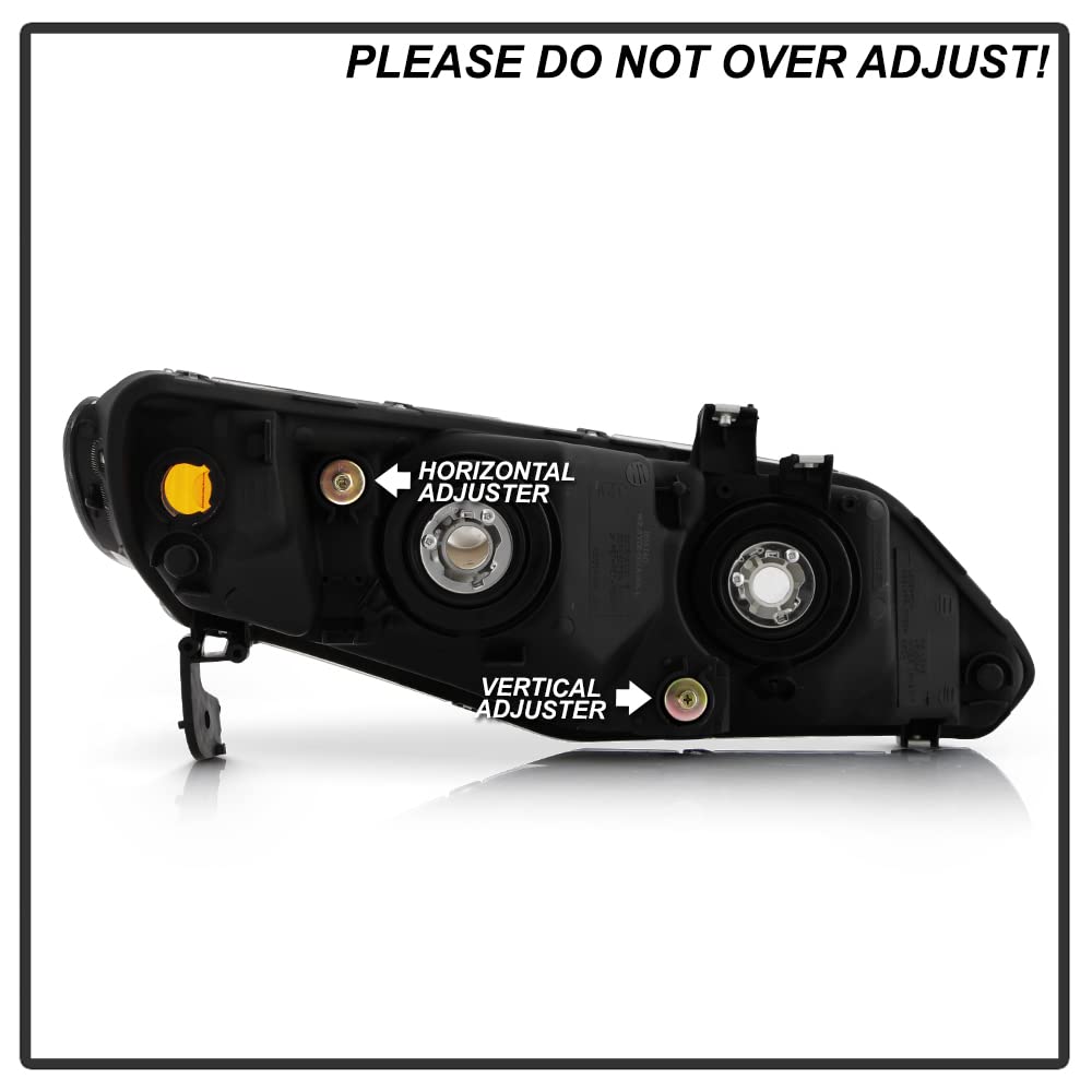 Black Factory Style Headlights Headlamps Left+Right L96477