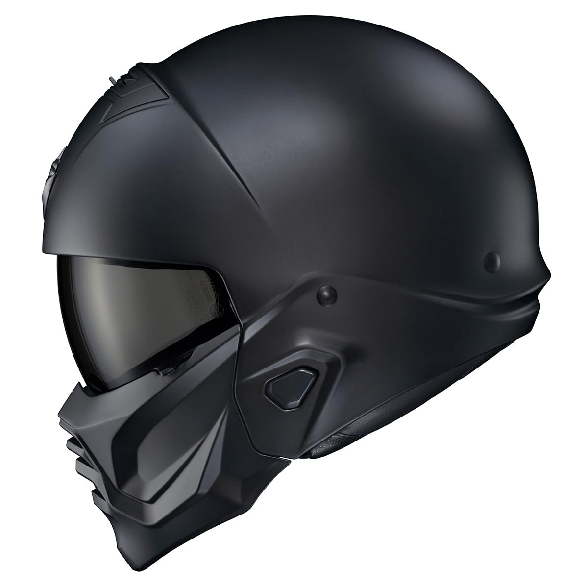Matte Black Open Face 3/4 Motorcycle Helmet DOT Approved Large T730