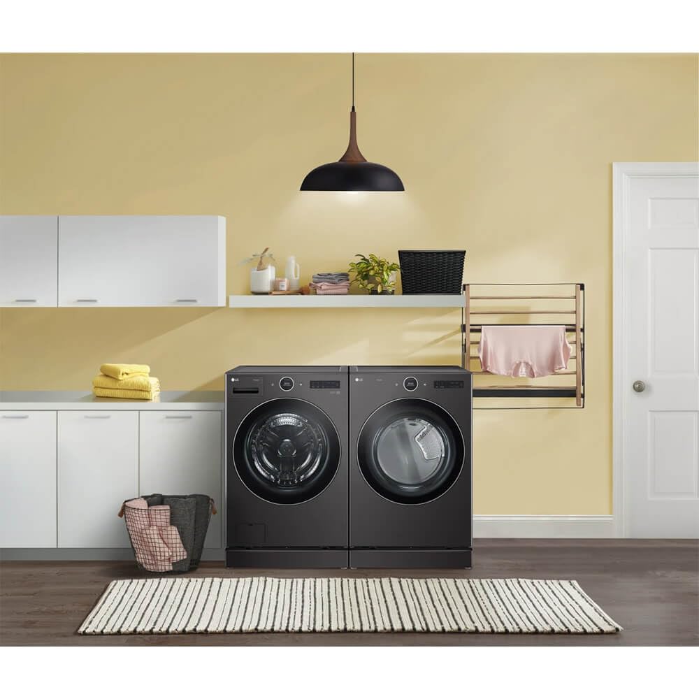 7.4 cu. ft. Vented Stackable Electric Dryer in Black Steel Y40448