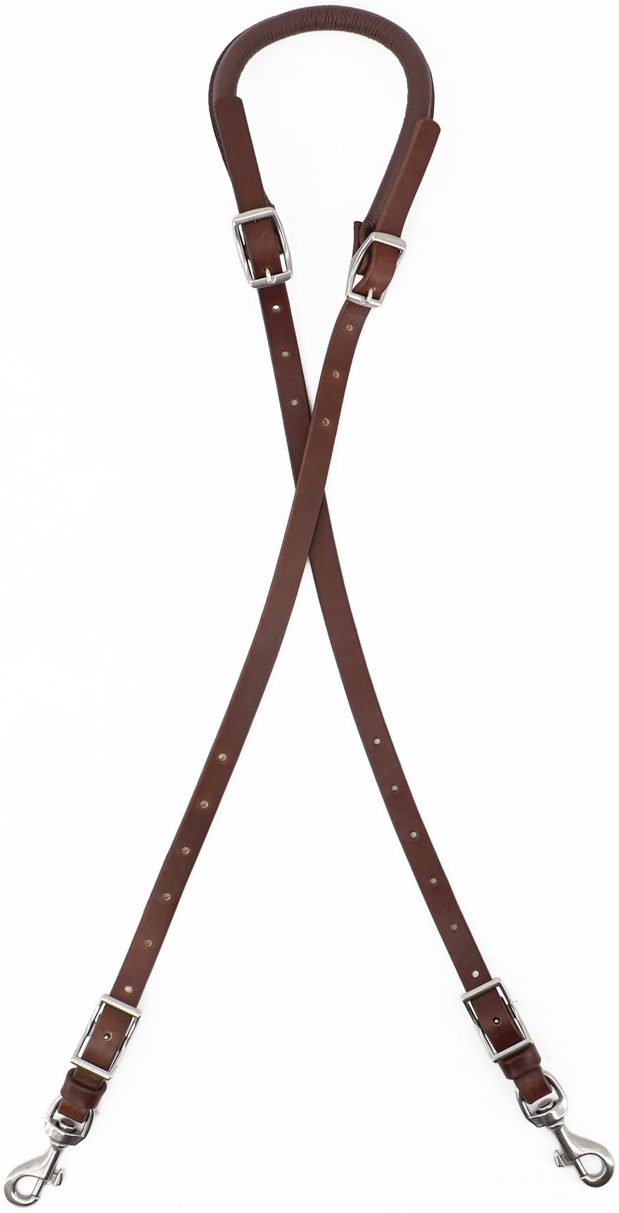 Leather Horse Saddle Crupper Adjustable Double Tail Strap Full Horse Size H172