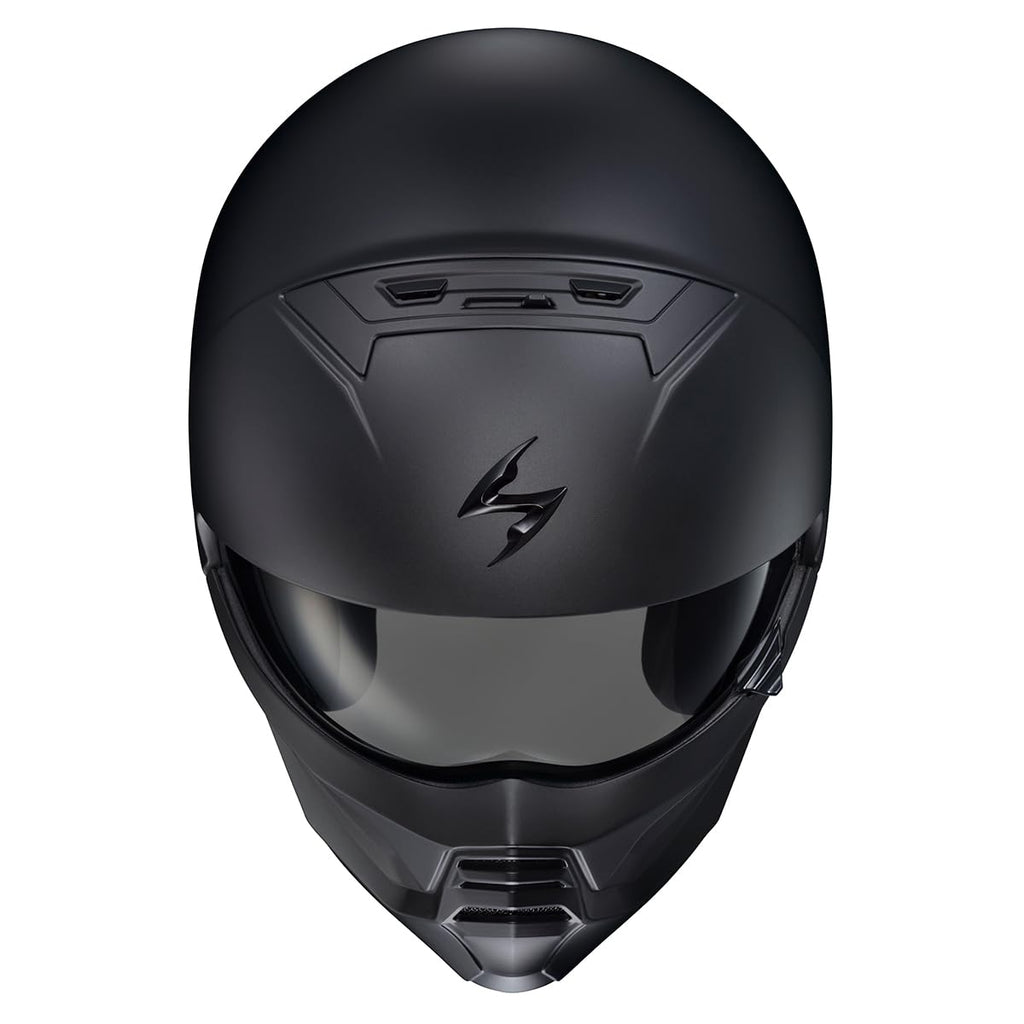 Matte Black Open Face 3/4 Motorcycle Helmet DOT Approved Large T730