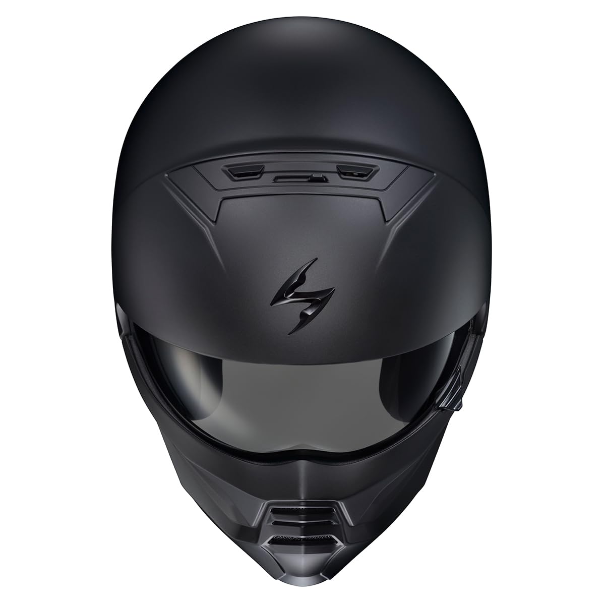 Matte Black Open Face 3/4 Motorcycle Helmet DOT Approved Large T730