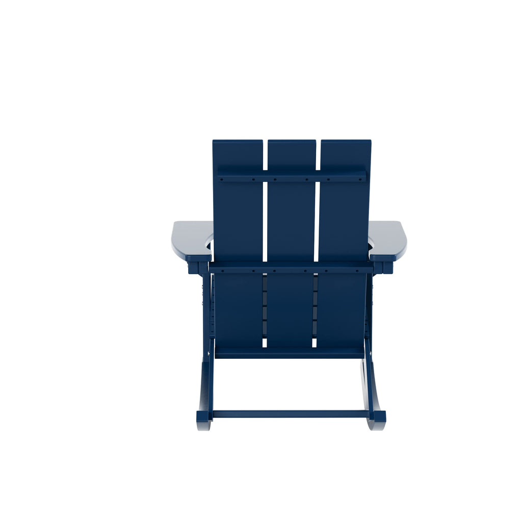 Navy Blue Poly Adirondack Chair Set of 2 T2840