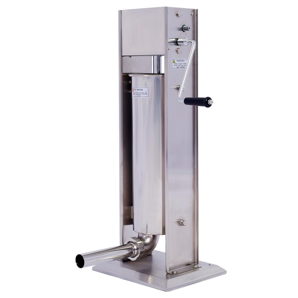 Stainless Steel Vertical Sausage Stuffer with 4 Stuffing Tubes R786704
