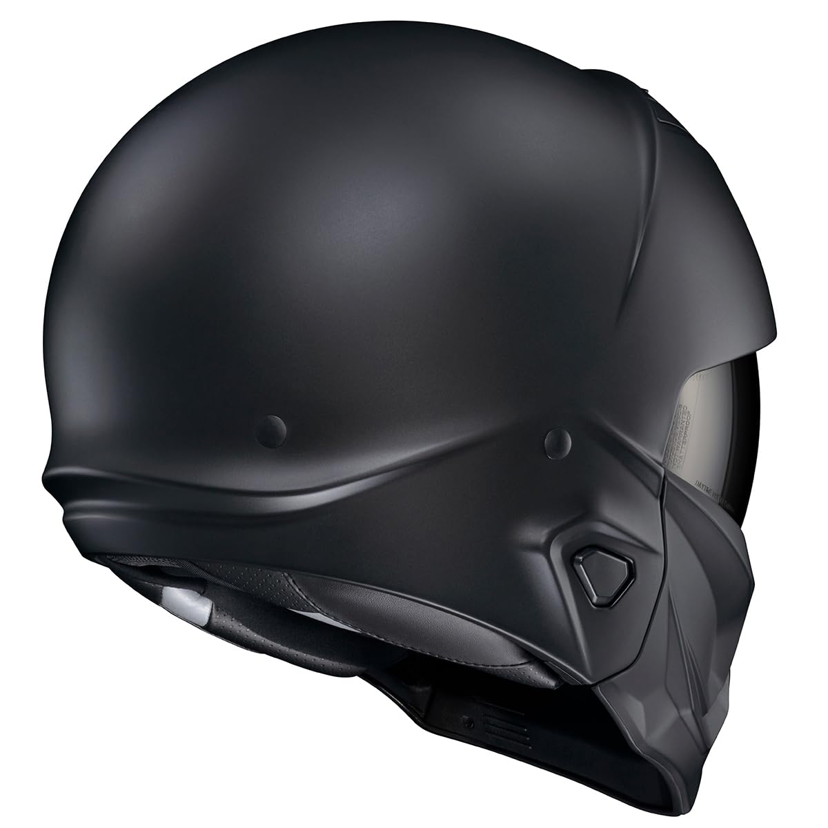 Matte Black Open Face 3/4 Motorcycle Helmet DOT Approved Large T730