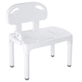 Bath Transfer Bench with Backrest and Adjustable Legs Y50055