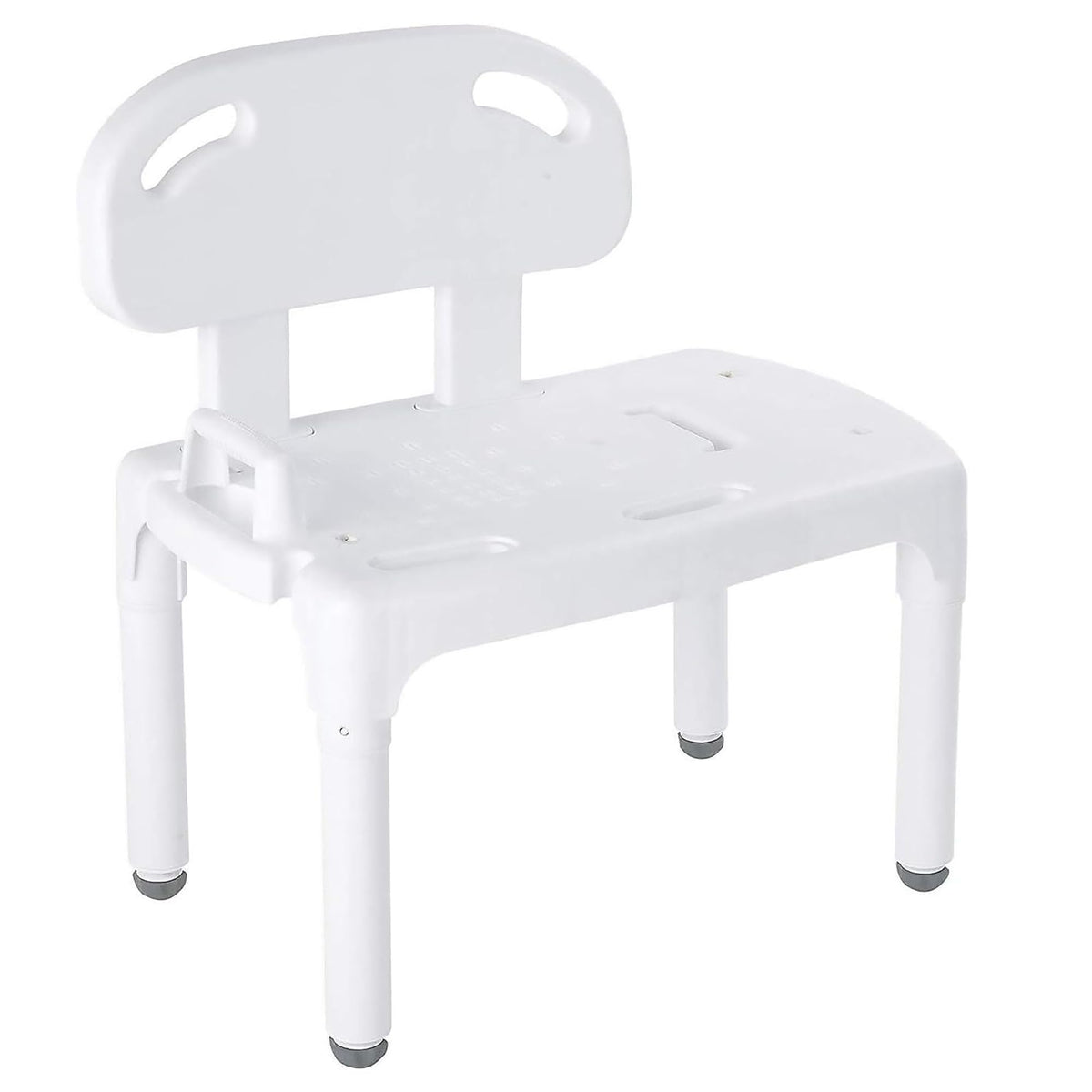Bath Transfer Bench with Backrest and Adjustable Legs Y50055