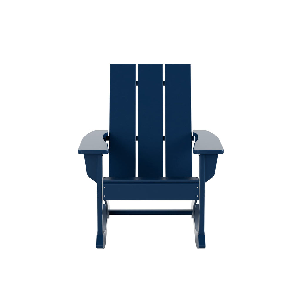 Navy Blue Poly Adirondack Chair Set of 2 T2840