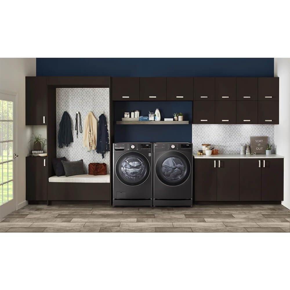 7.4 cu. ft. Vented Stackable Electric Dryer in Black Steel Y40448