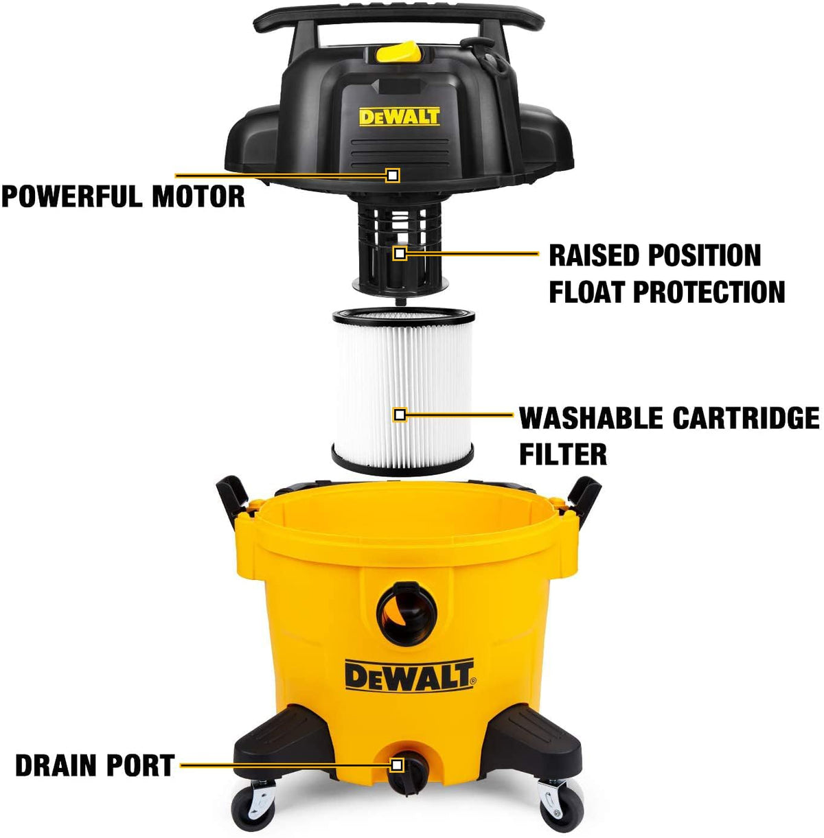 10 Gallon Wet Dry Shop Vacuum with Attachments I855561