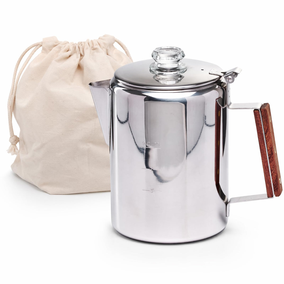 Stainless Steel 9 Cup Camping Coffee Percolator H43895