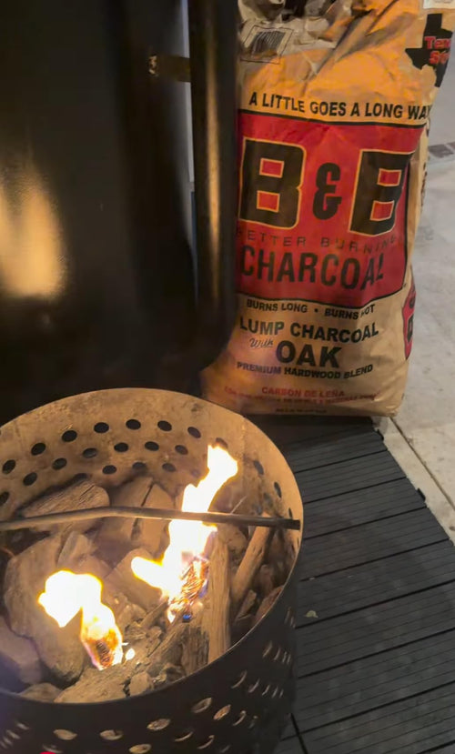 20 lb Oak Lump Charcoal BBQ Bundle with Firestart Cubes, Beef Rub & Grill Matches B5385
