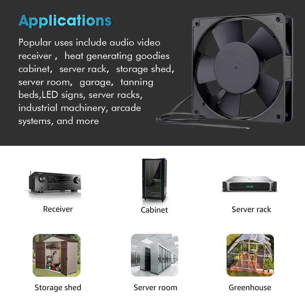 120mm AC Axial Exhaust Fan Dual Ball W488292