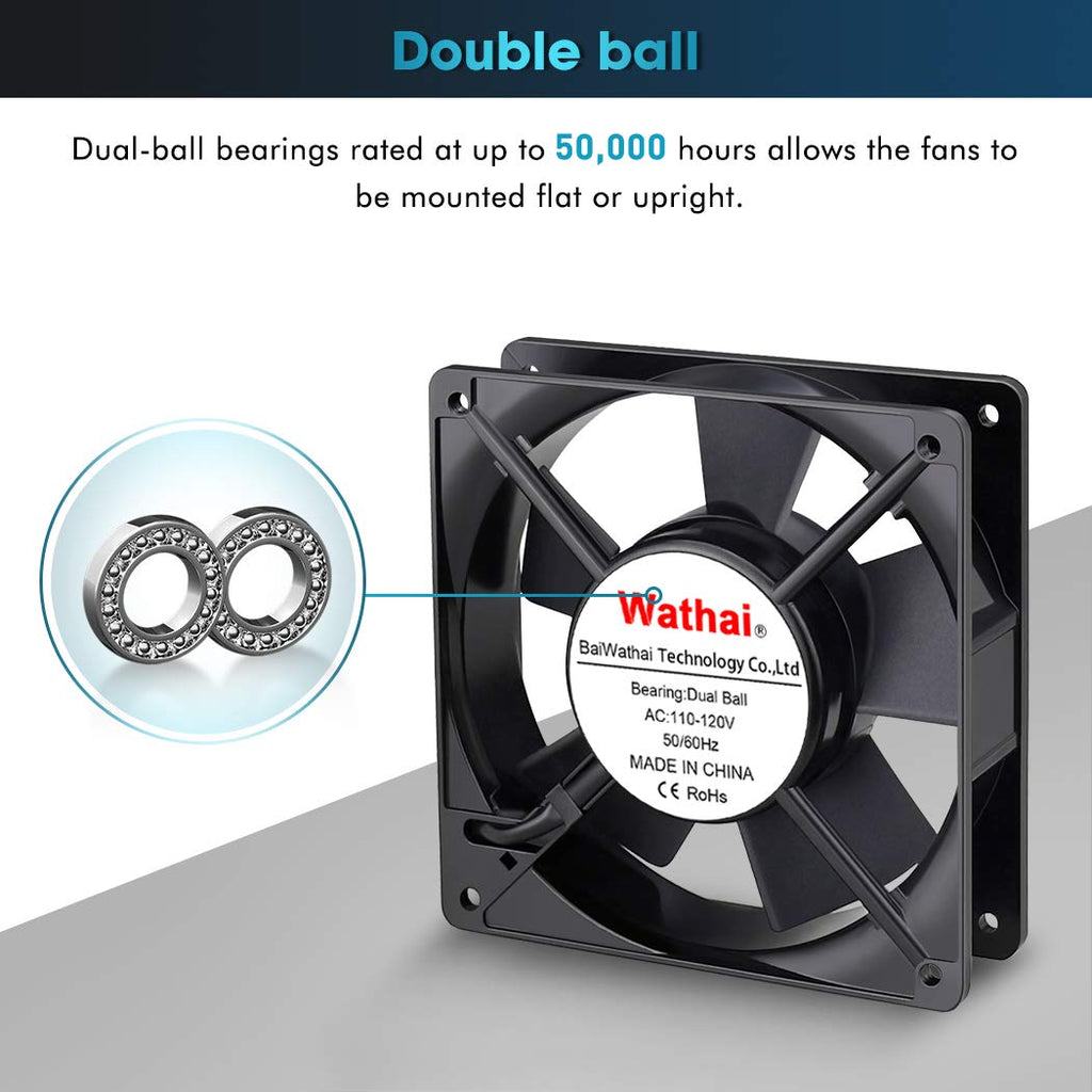 120mm AC Axial Exhaust Fan Dual Ball W488292