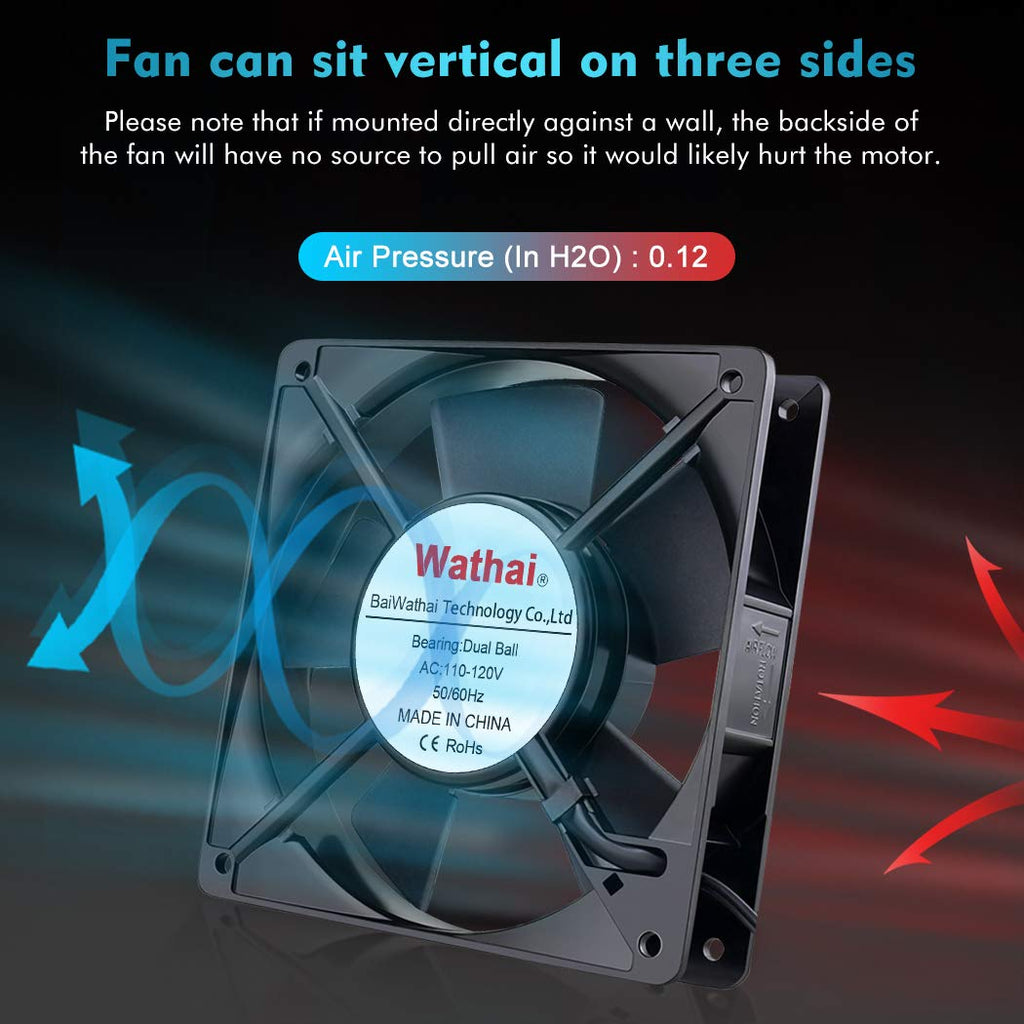 120mm AC Axial Exhaust Fan Dual Ball W488292