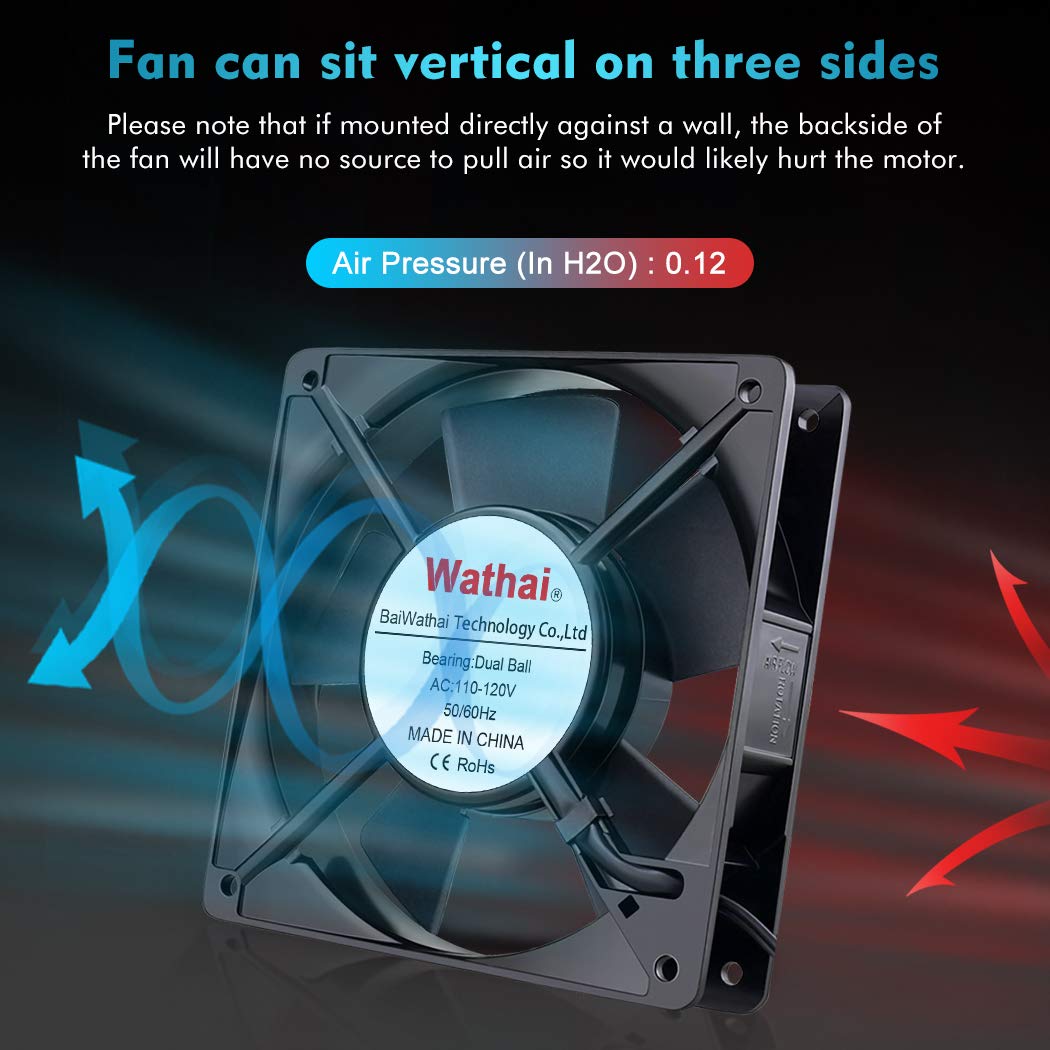 120mm AC Axial Exhaust Fan Dual Ball W488292