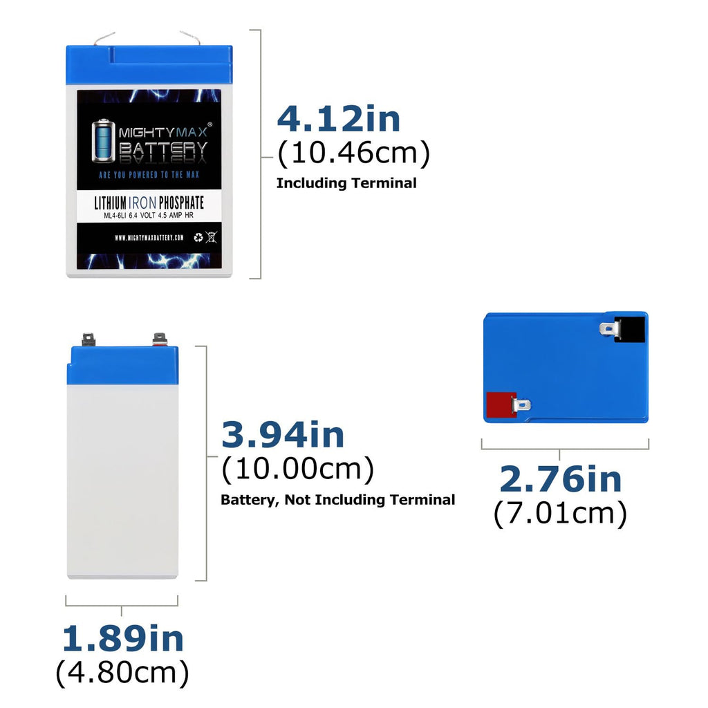 6V 4.5AH Lithium Replacement Battery K7359