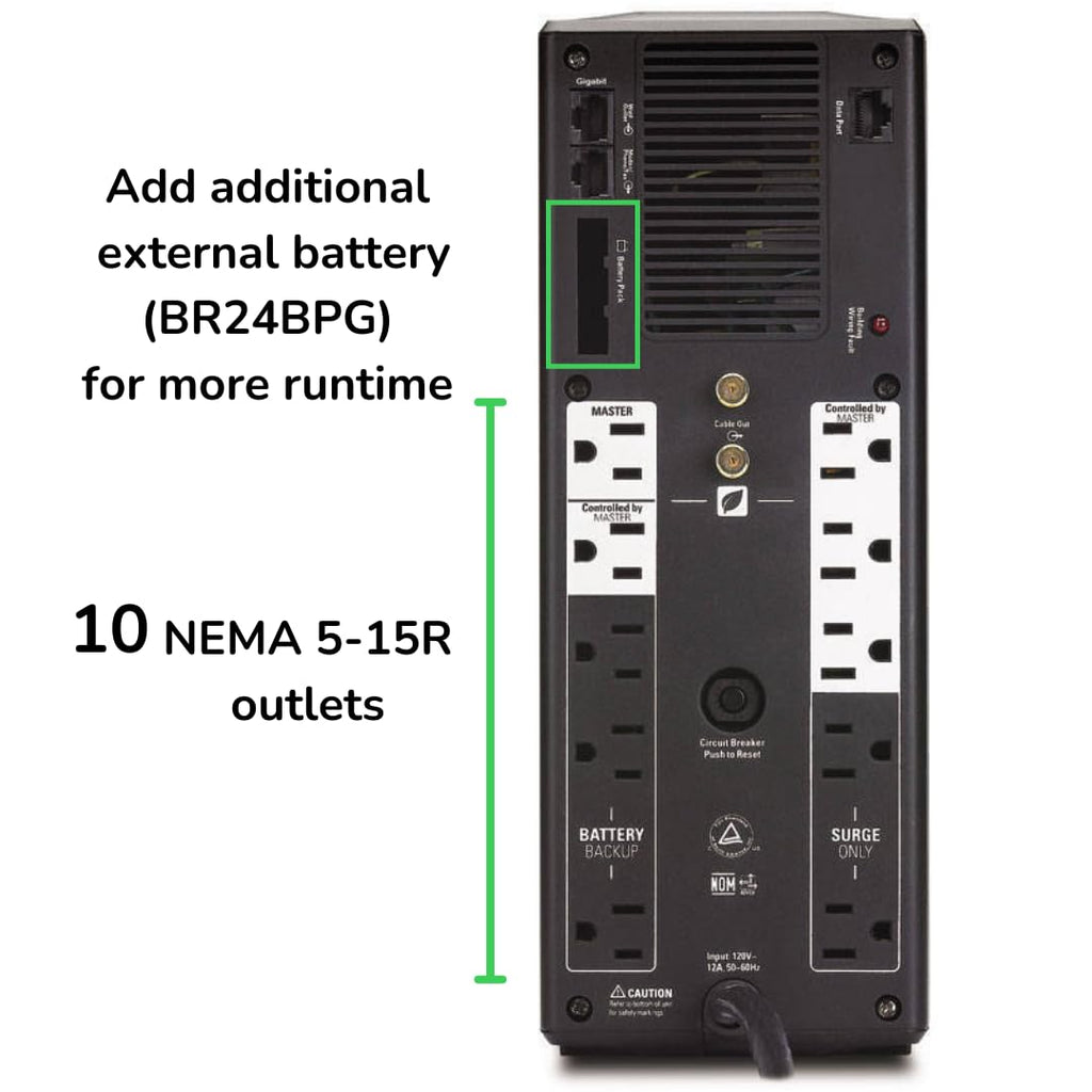1500VA/900W UPS Battery Backup B2662