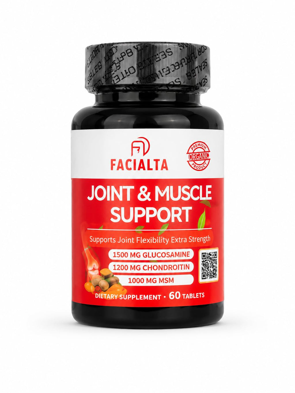 1500mg Glucosamine 1200mg Chondroitin 1000mg MSM 60 Tablets Joint Supplement C645314