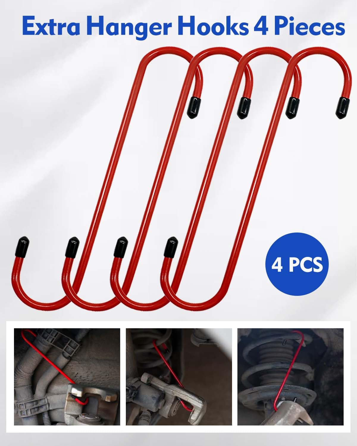 Brake Caliper Compression Tool with 2PCS Large Plates and 4 Hanger Hooks J4039
