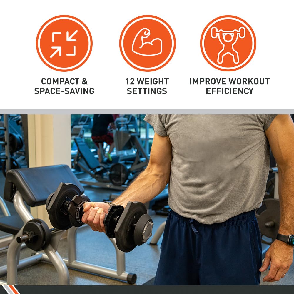 40 Pound Adjustable Dumbbells L135