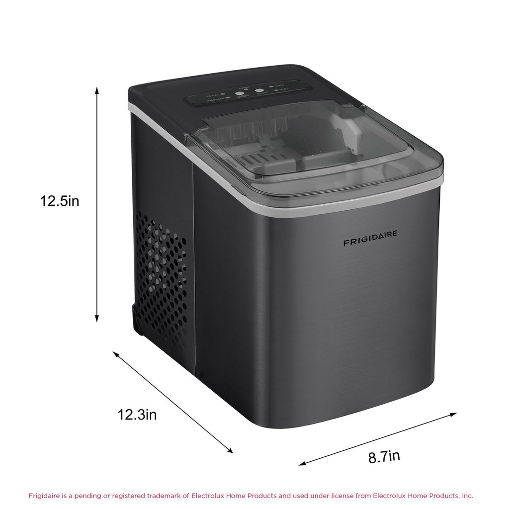 Portable 26 lb per Day Bullet Ice Maker Machine Black Stainless Steel B865146