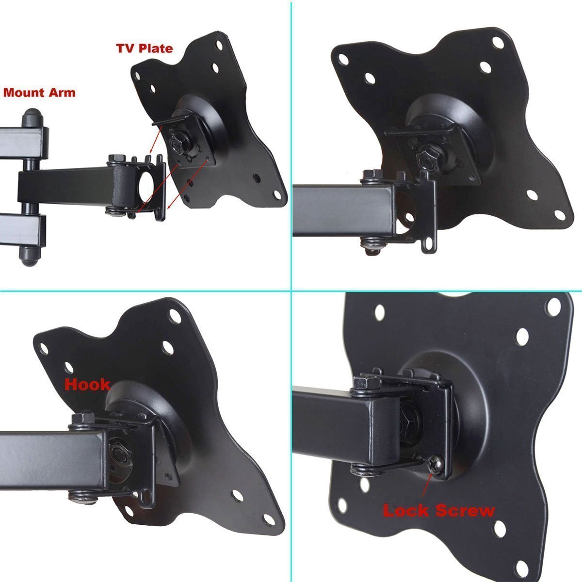 Articulating Swivel Tilt TV Wall Mount Bracket M9306