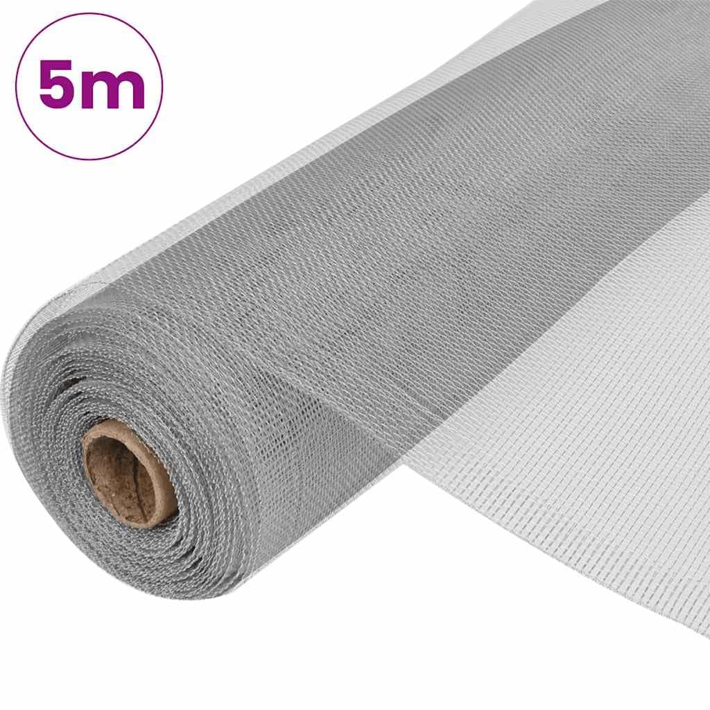 Aluminum Mesh Screen 39.4x196.9 Inches Silver S533311