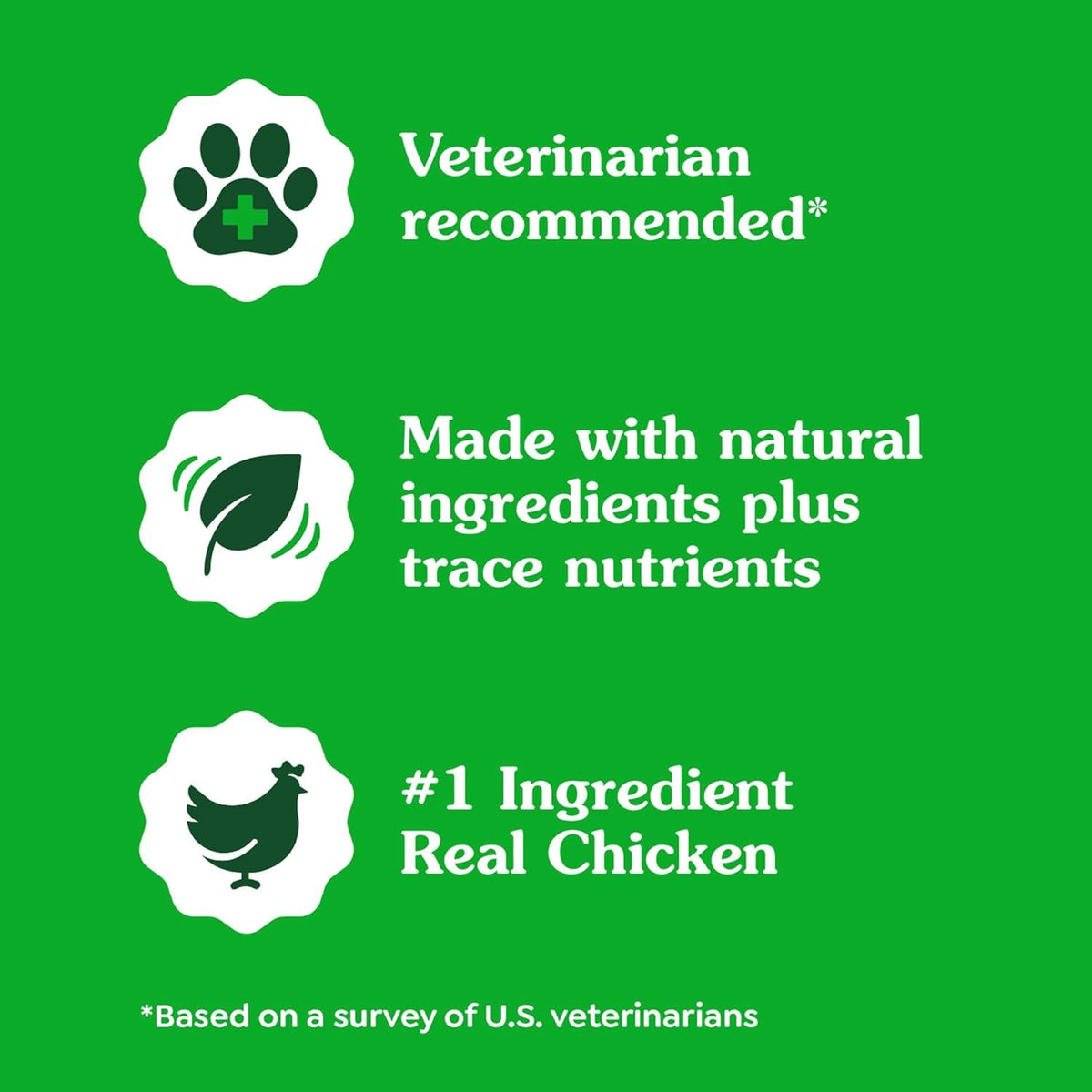 Chicken Flavor Capsule Treats for Dogs 15.8-Ounce 3 Pack V4014