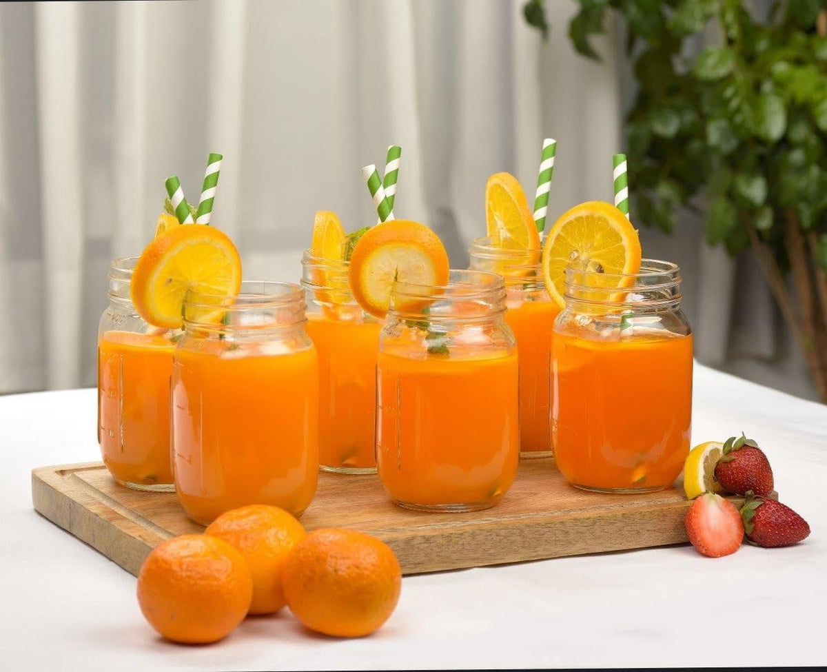16 oz Regular Mouth Mason Jars with Lids & Rings H658