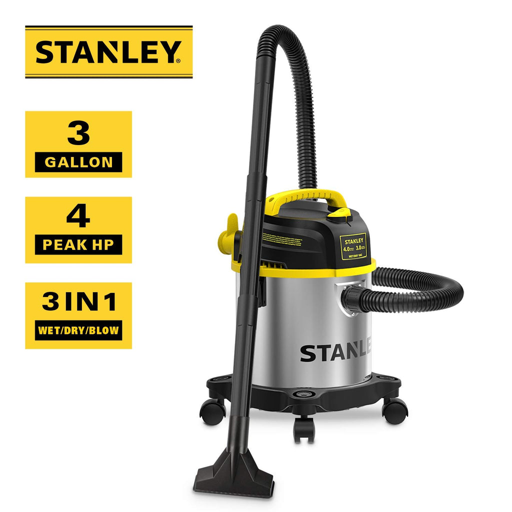 3 Gallon Stainless Steel Wet Dry Shop Vacuum G8102