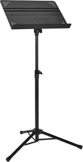 Adjustable Folding Sheet Music Stand, 31" to 55" Height, Black I782644