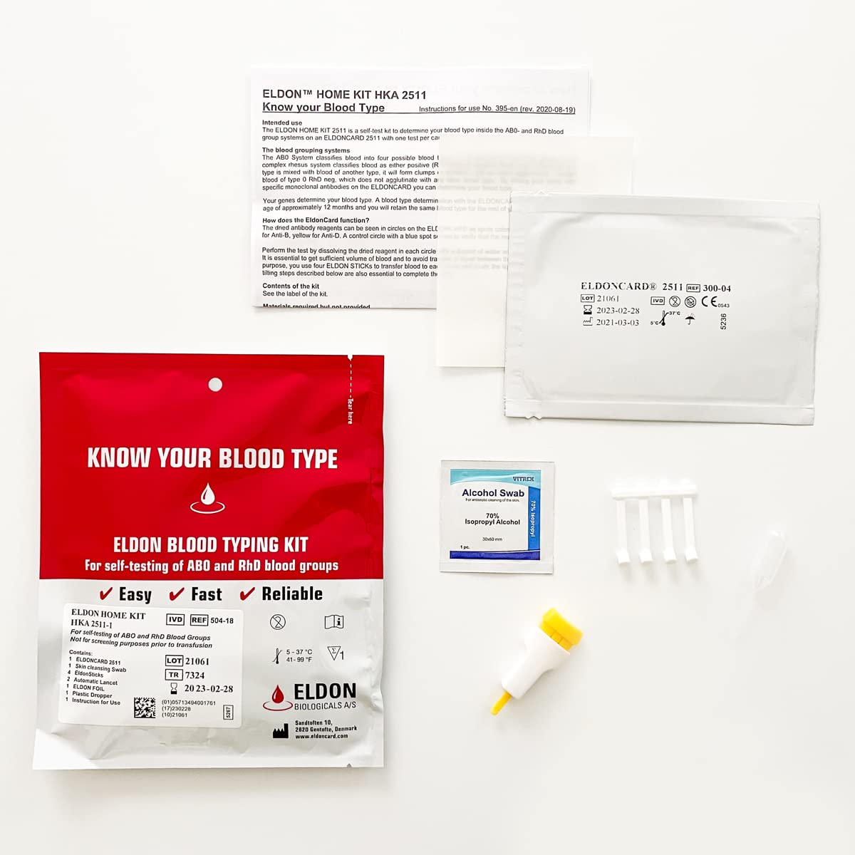 Home Blood Typing Kit O42762