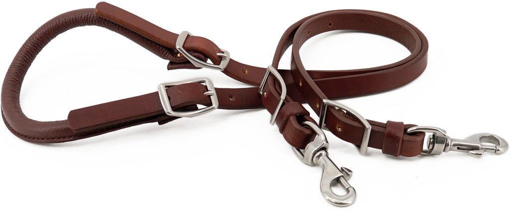 Leather Horse Saddle Crupper Adjustable Double Tail Strap Full Horse Size H172