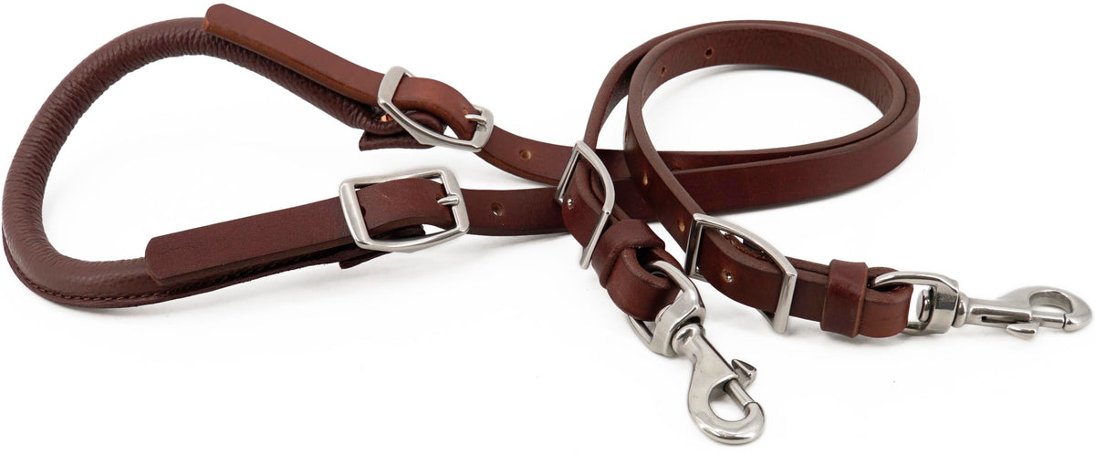 Leather Horse Saddle Crupper Adjustable Double Tail Strap Full Horse Size H172