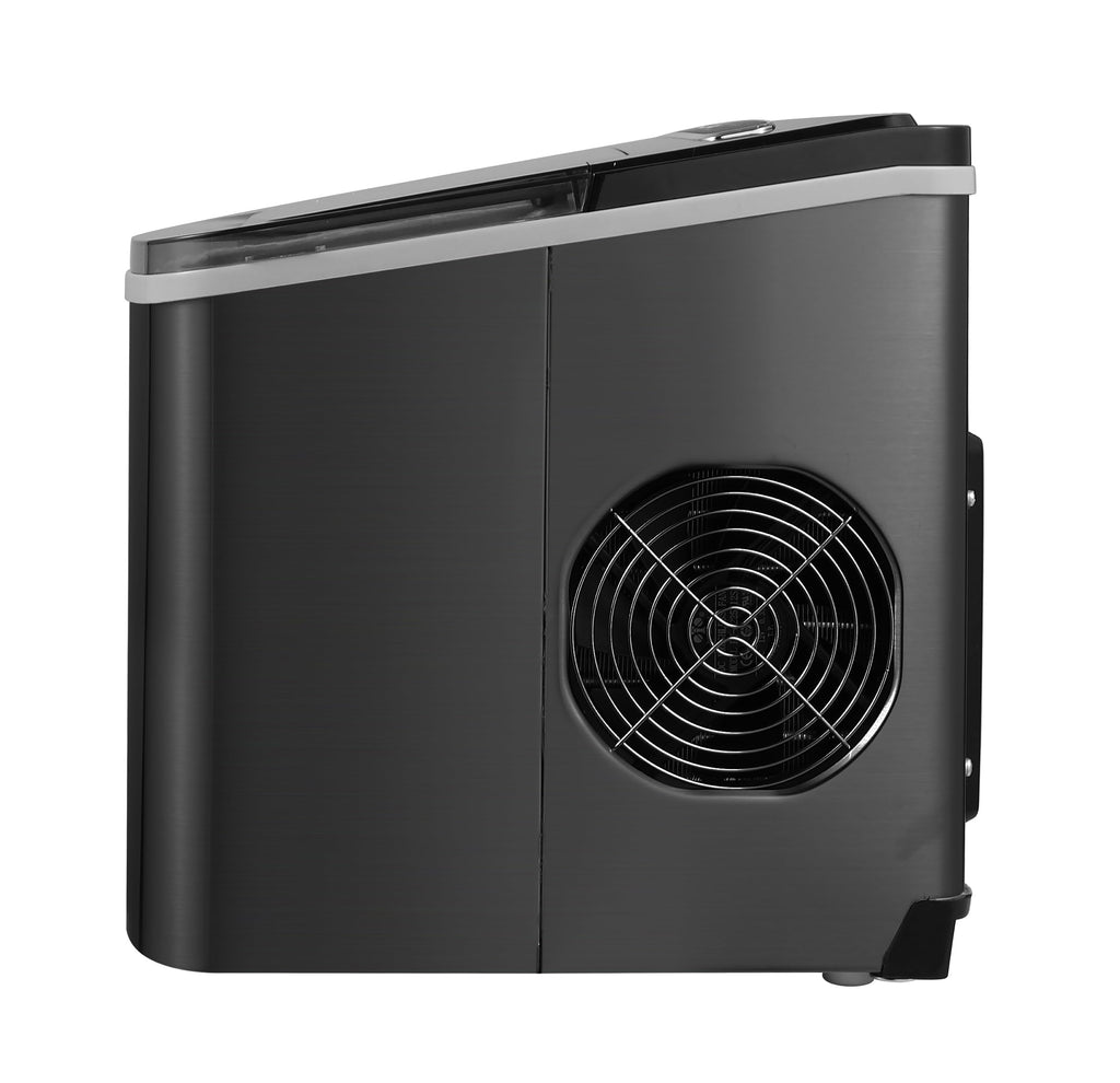 Portable 26 lb per Day Bullet Ice Maker Machine Black Stainless Steel B865146