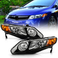 Black Factory Style Headlights Headlamps Left+Right L96477