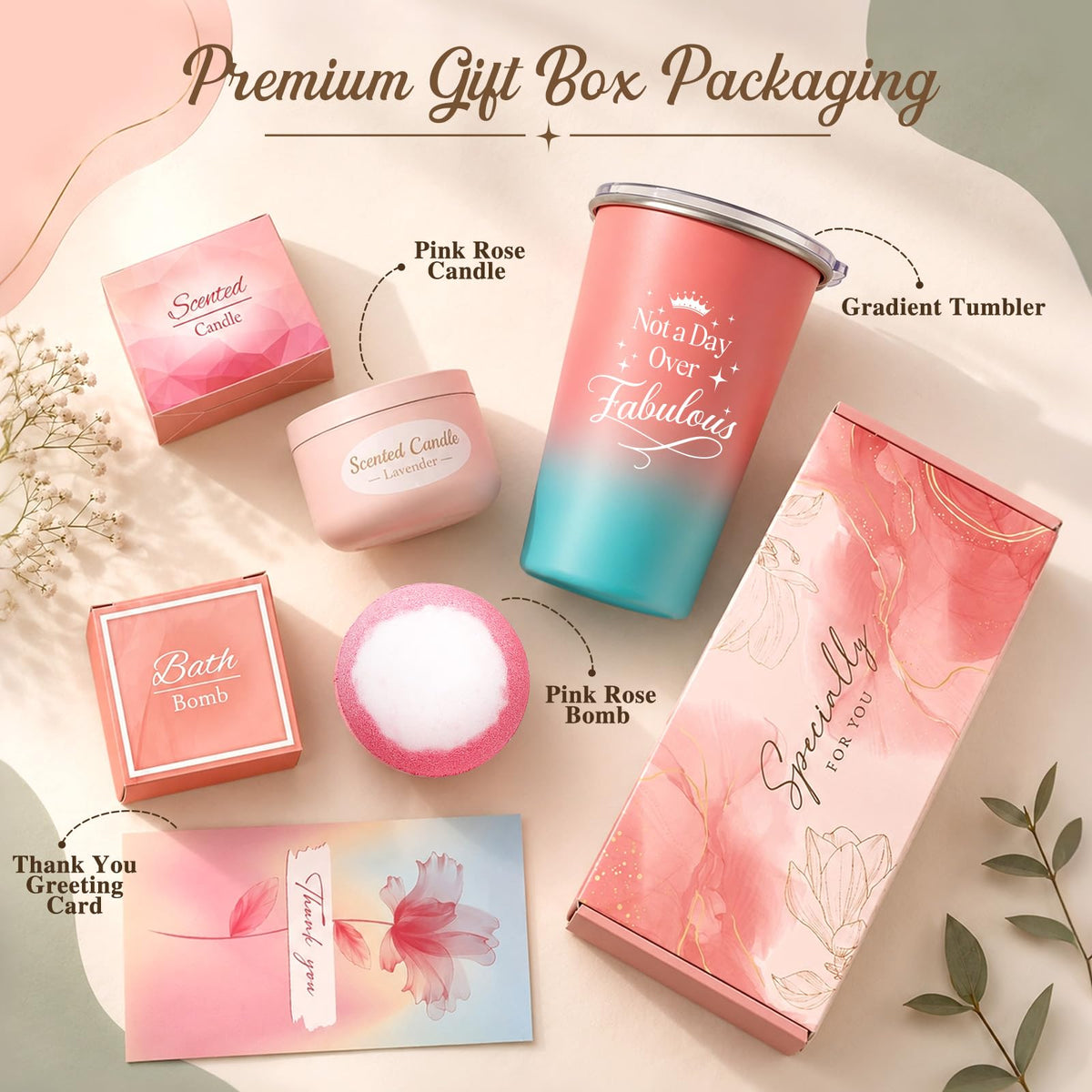 Pink Spa Gift Basket Set V224