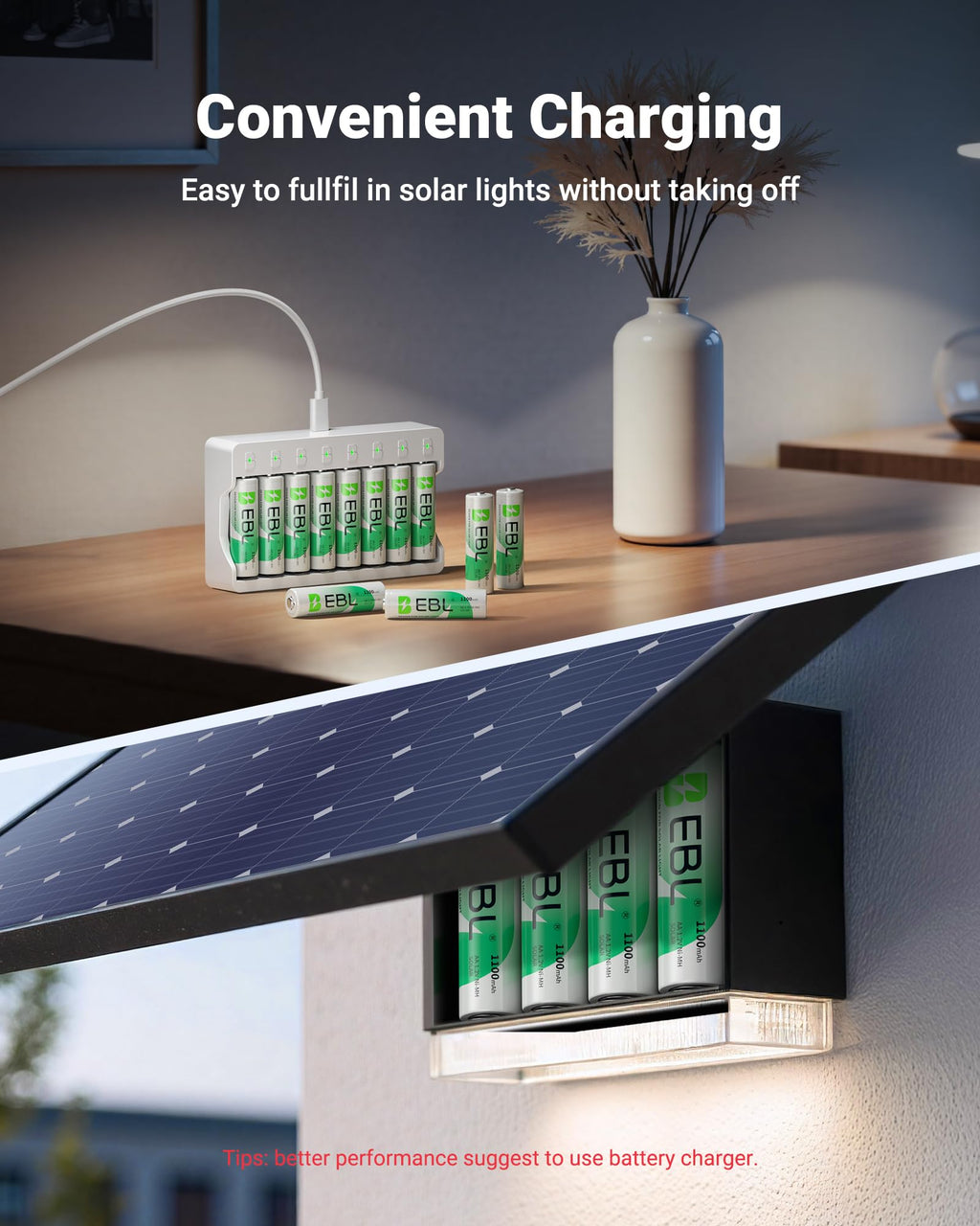 Solar AA Batteries 20 Pack Z44317