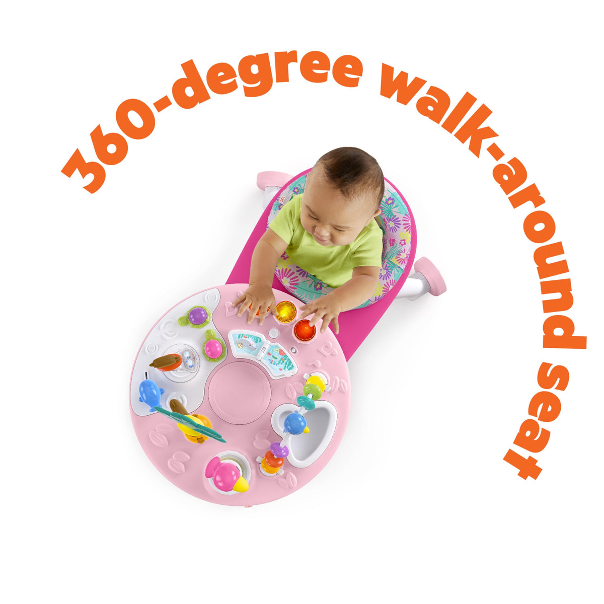 2-in-1 Baby Walker and Activity Center Table P28810