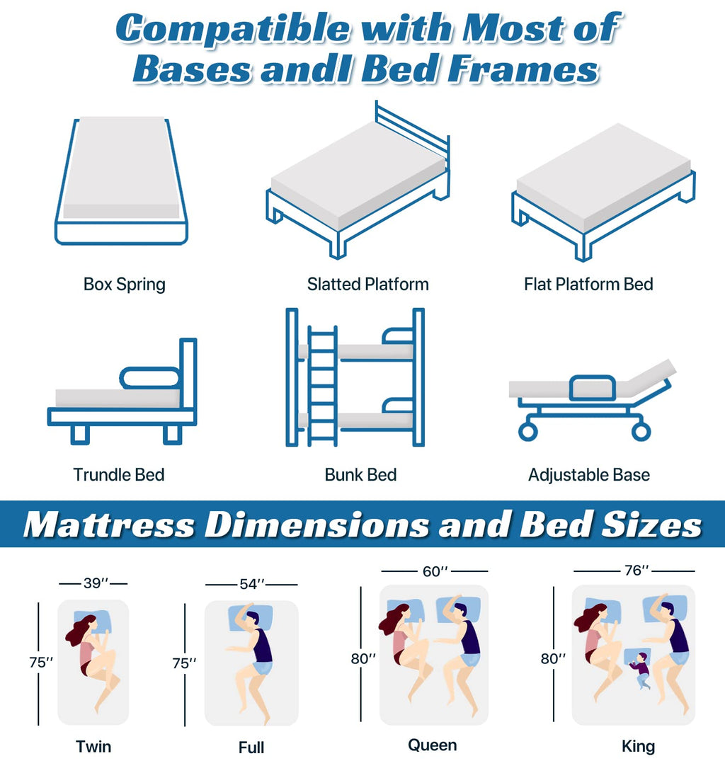 Twin Size 6 Inch Gel Memory Foam Mattress P47197