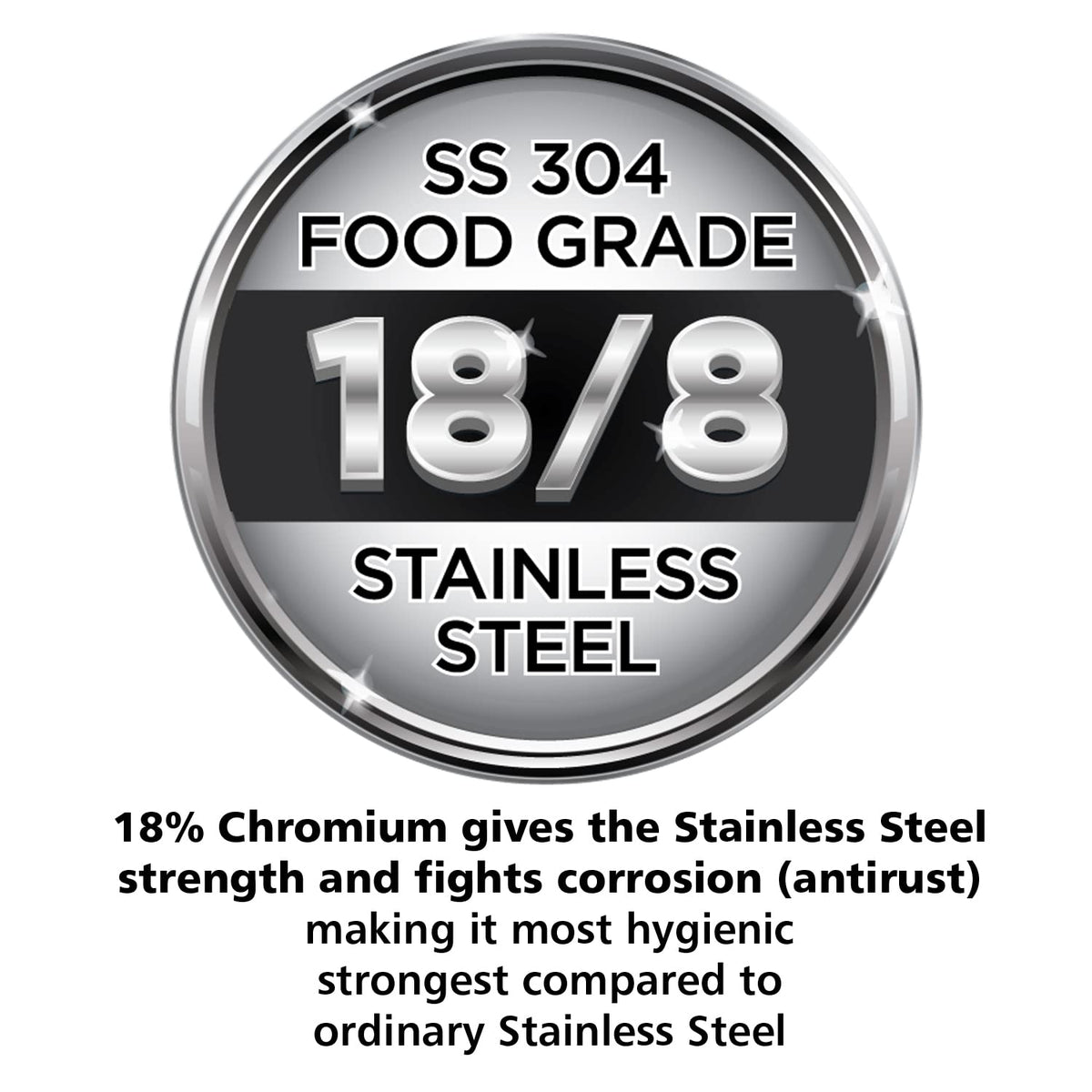 Stainless Steel Pressure Cooker, 2 Liter, Silver K618755