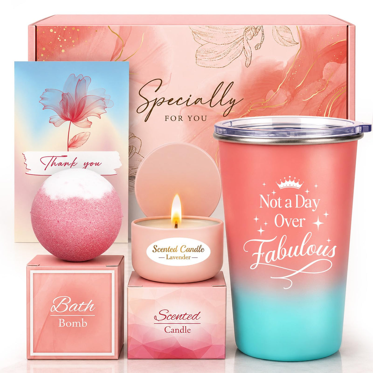 Pink Spa Gift Basket Set V224
