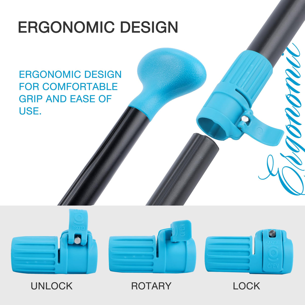 Adjustable Lightweight Aluminum Alloy Fiberglass Paddle Q68208