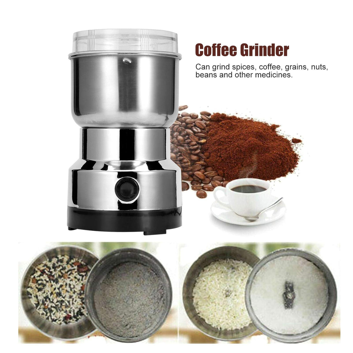 Stainless Steel Grain Grinder H9643